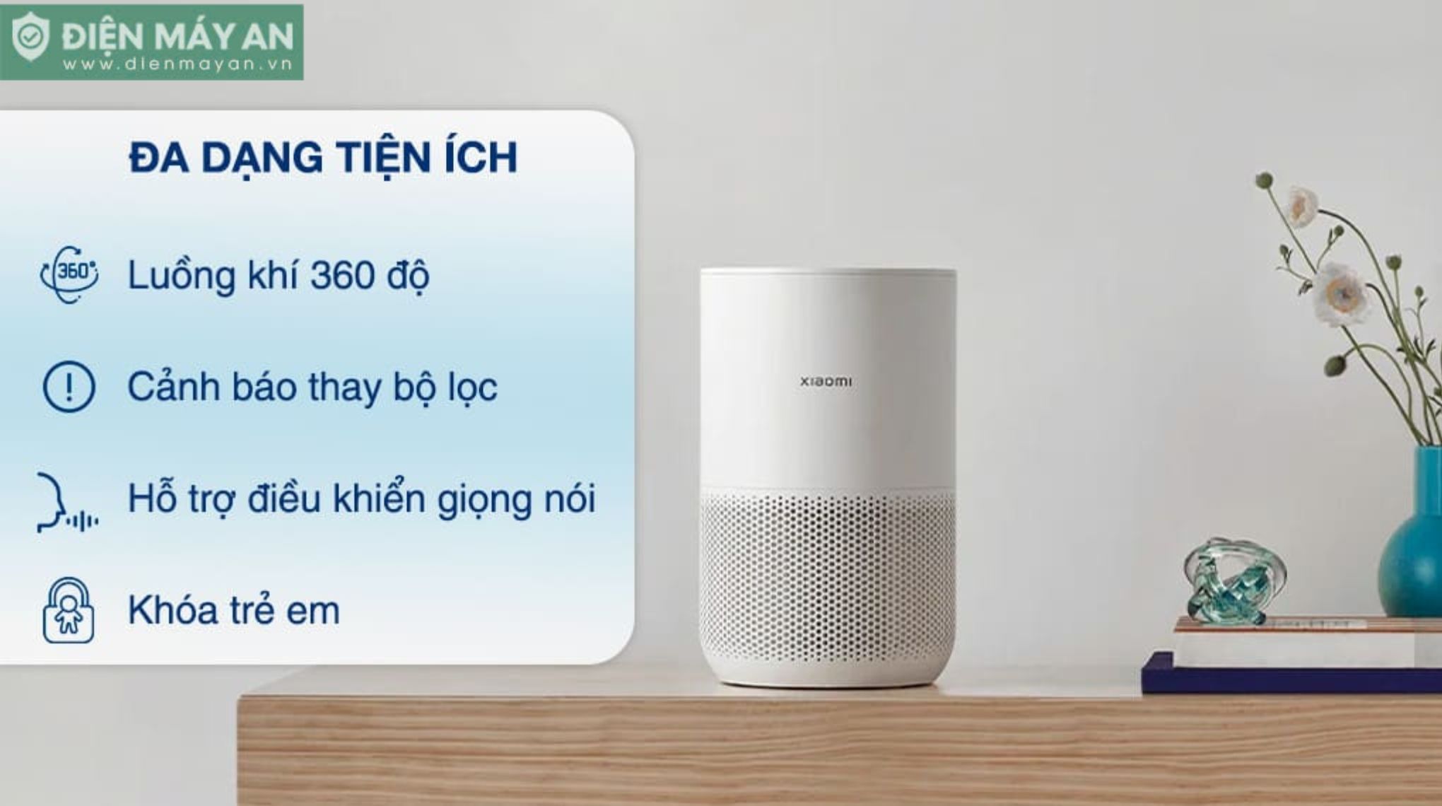 Máy lọc không khí Xiaomi Smart Air Purifier 4 Compact EU (BHR5860EU) – Bản Quốc Tế